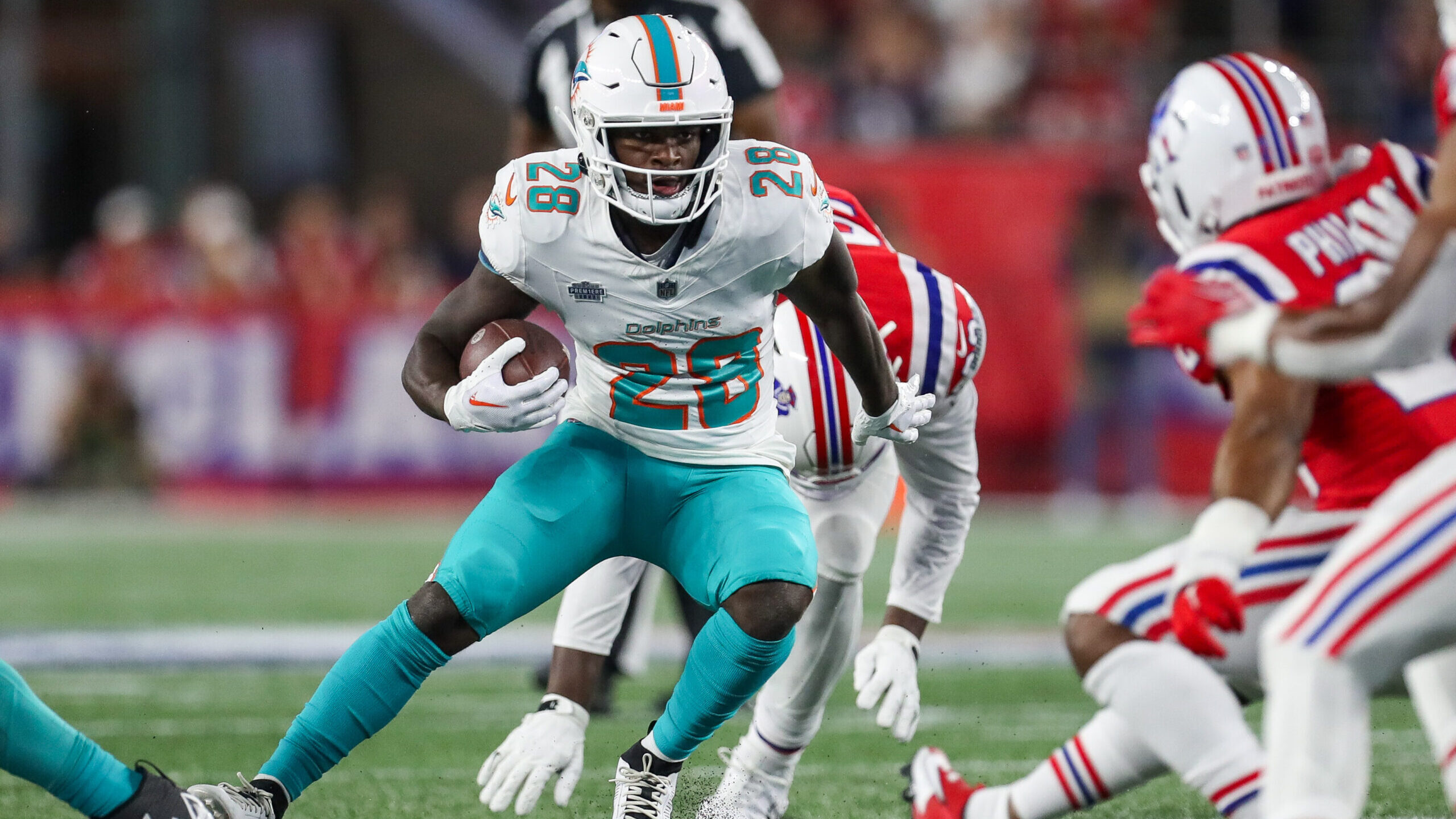 Download wallpapers Miami Dolphins, 4k, American football club