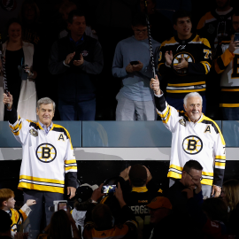 Boston Bruins legends Bobby Orr, Phill Esposito