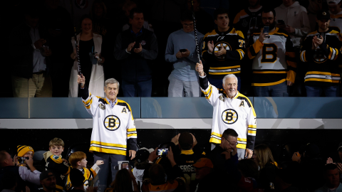 Boston Bruins legends Bobby Orr, Phill Esposito