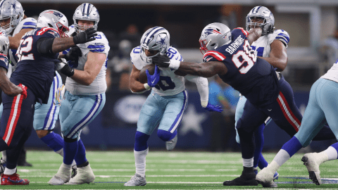 New England Patriots wide receiver Tyquan Thornton (11) runs a route during  the second half of an NFL football game against the Chicago Bears, Monday,  Oct. 24, 2022, in Foxborough, Mass. (AP