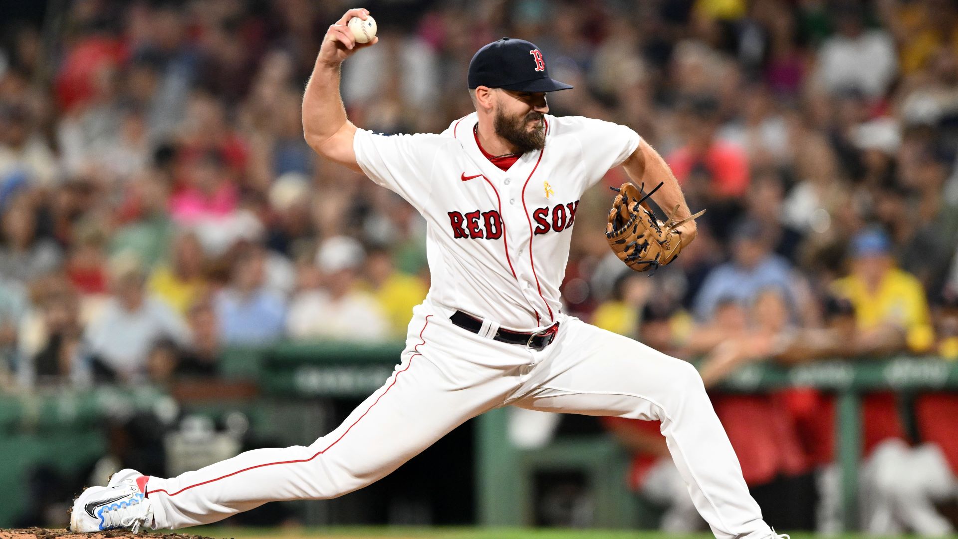 Red Sox Pitcher Shows Off Developing Pitch In Offseason Workout