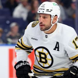 Coyle Sheds Non-Contact Jersey, Has Full Practice With Bruins
