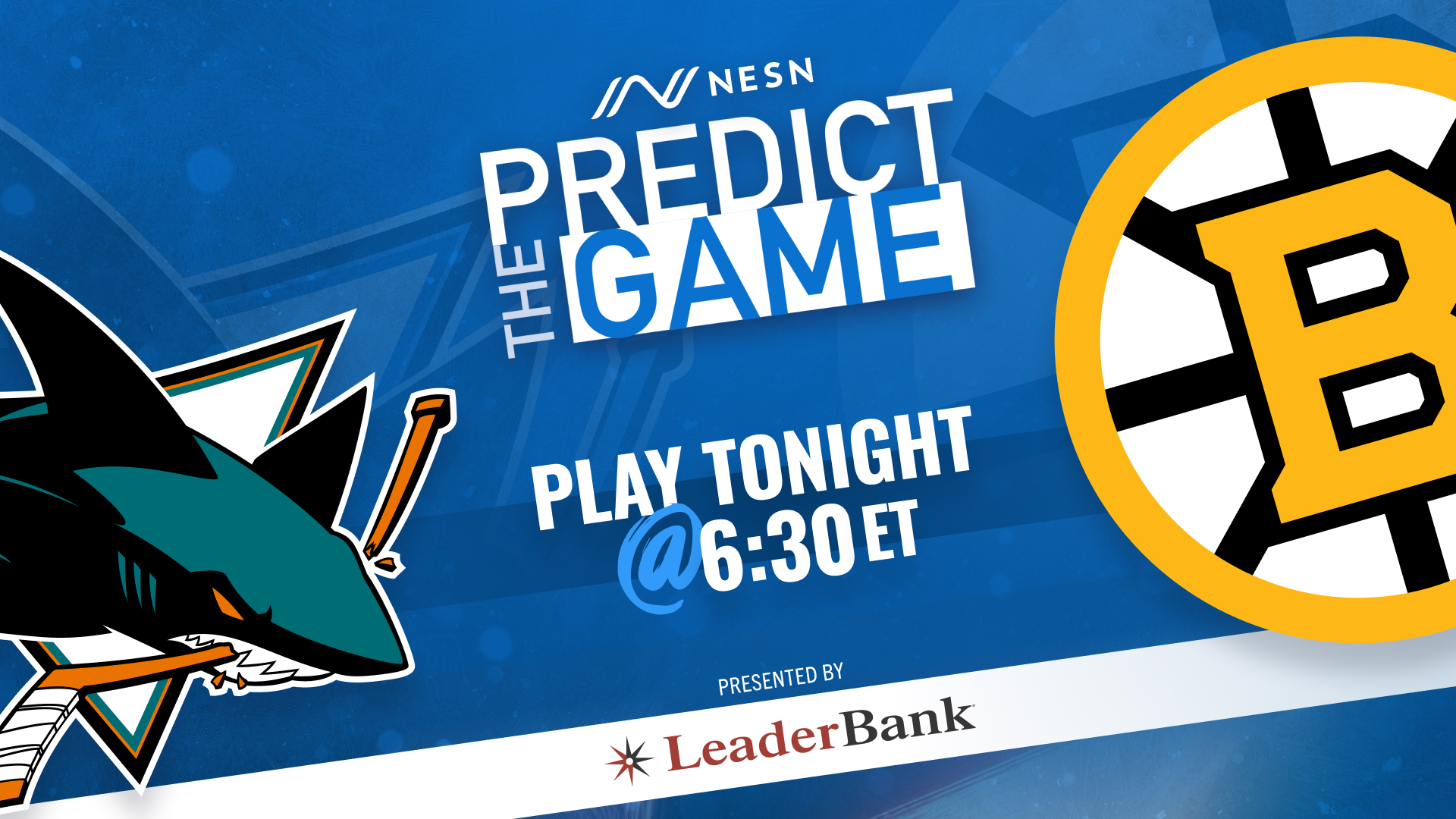 Play 'Predict The Game' During Bruins-Sharks To Win Signed Brad ...