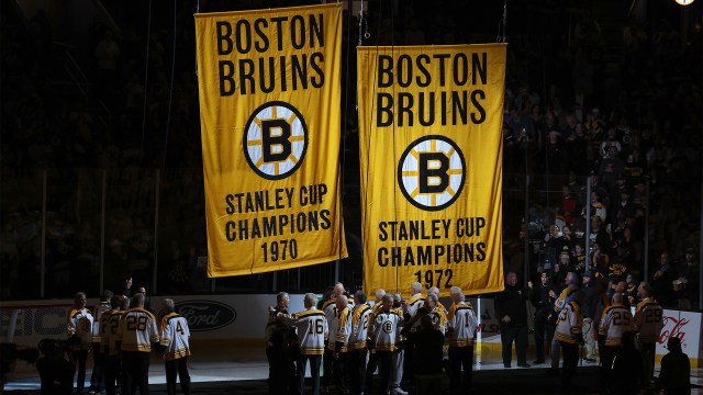 Boston bruins 1970 and 1972 Stanley Cup Banners