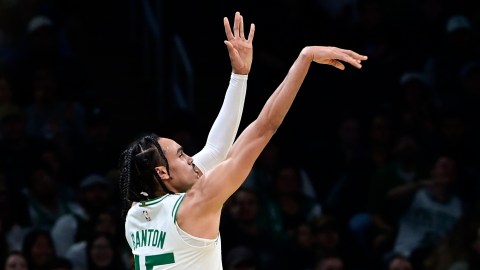 Boston Celtics guard Dalano Banton