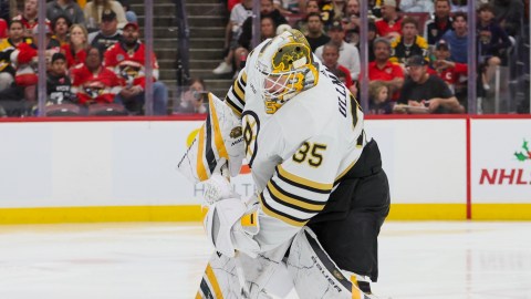 Boston Bruins goaltender Linus Ullmark