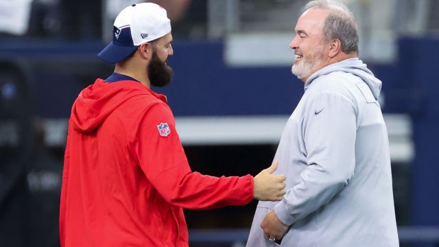 NFL quarterback Will Grier and Dallas Cowboys head coach Mike McCarthy