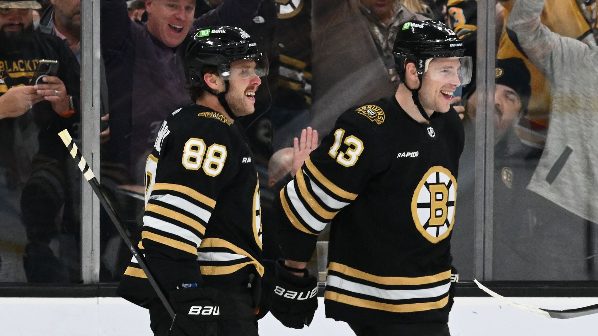 Bruins' Charlie Coyle Ends Career Night With Teammate's Assist