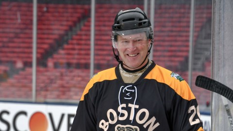 Retired Boston Bruins forward Bob Sweeney