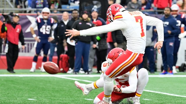 Kansas City Chiefs kicker Harrison Butker