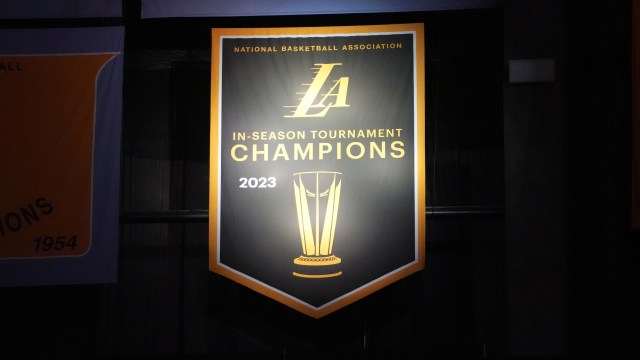 Los Angeles Lakers NBA In-Season Tournament banner