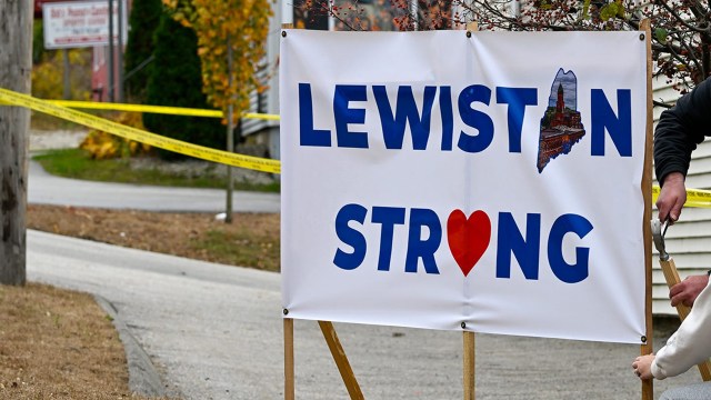 Lewiston Strong Message in Lewiston, Maine