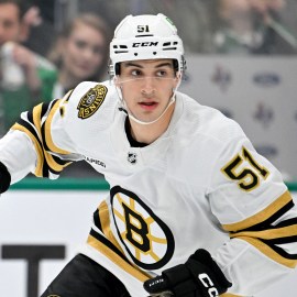 Boston Bruins center Matthew Poitras
