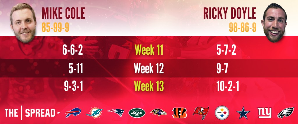 NFL Week 14 picks record