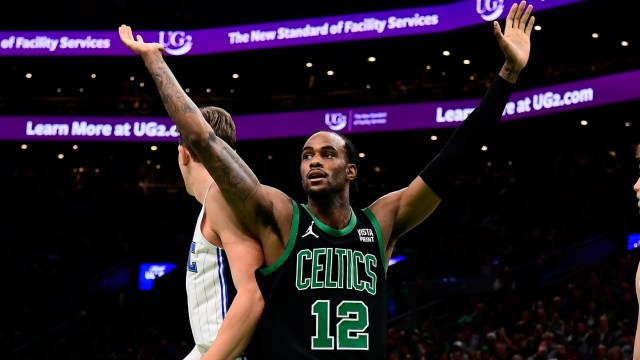 Boston Celtics forward Oshae Brissett