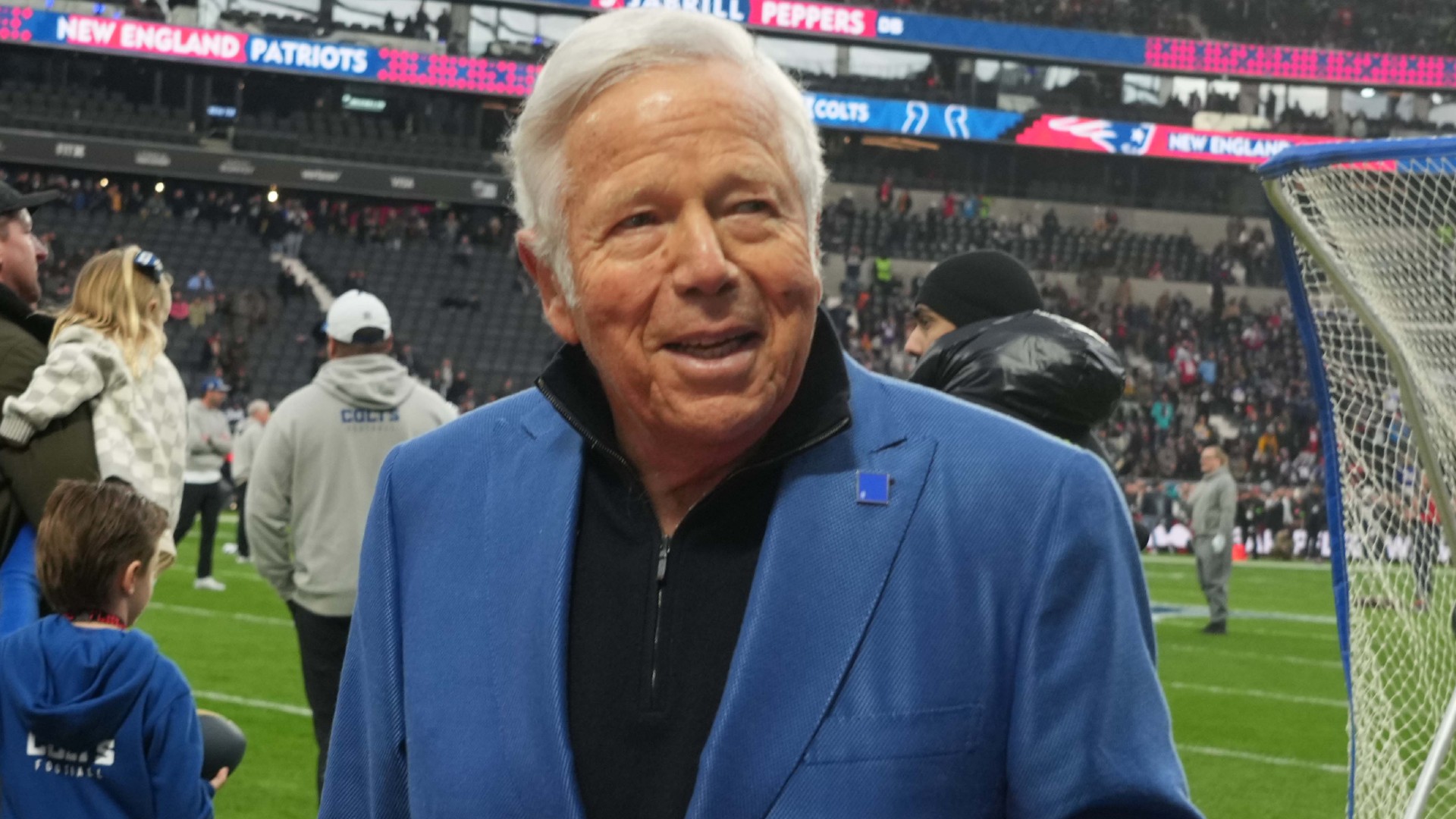 Robert Kraft Makes Bill Belichick Kiss Joke Amid Patriots Farewell