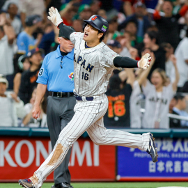 MLB free agent pitcher/designated hitter Shohei Ohtani