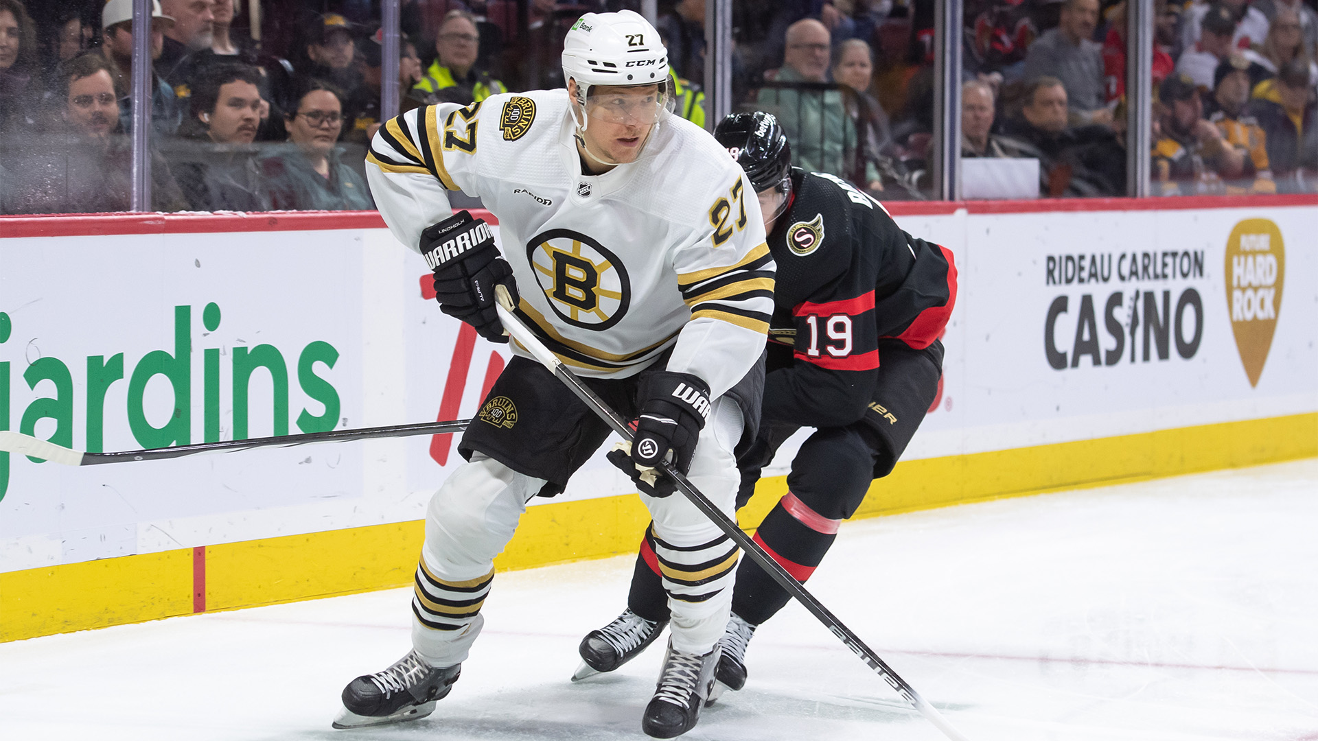 Bruins' Hold Onto Win During Defensive Battle With Senators