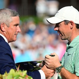 PGA Tour commissioner Jay Monahan, Rory McIlroy