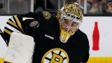 Boston Bruins goaltender Jeremy Swayman