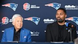 New England Patriots owner Robert Kraft, head coach Jerod Mayo