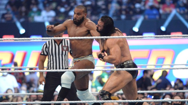 WWE superstars Jinder Mahal, Drew McIntyre