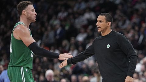 NBA forward Blake Griffin and Boston Celtics head coach Joe Mazzulla