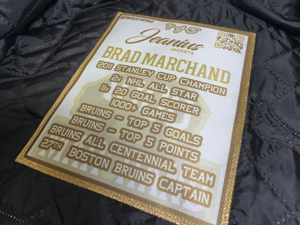 Brad Marchand Jacket Patch