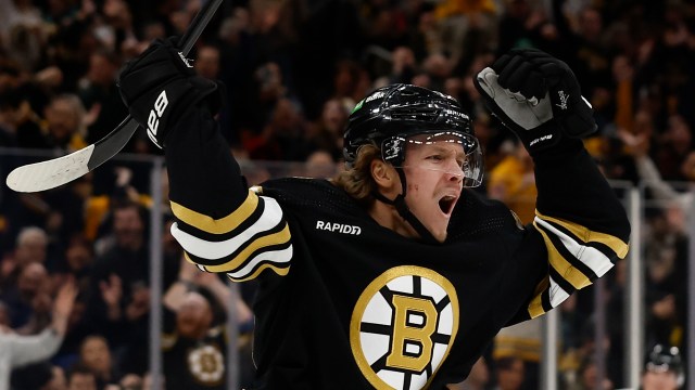 Boston Bruins forward Jesper Boqvist