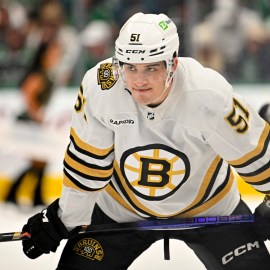 Boston Bruins forward Matthew Poitras