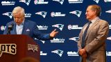 New England Patriots owner Robert Kraft and NFL coach Bill Belichick