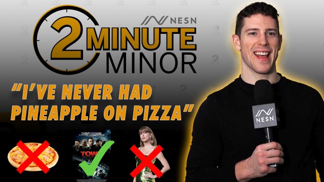 Boston Bruins forward Charlie Coyle on NESN's Two-Minute Minor Interview