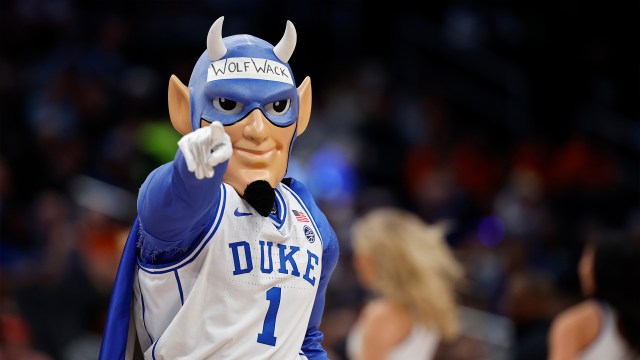 The Duke Blue Devils mascot