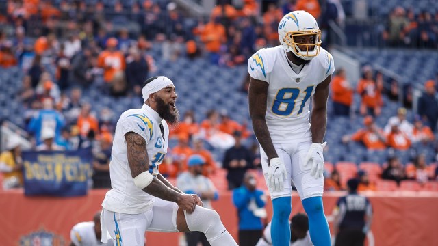 Los Angeles Chargers receivers Keenan Allen and Mike Williams