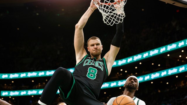 Boston Celtics center Kristaps Porzingis
