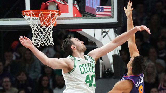 Boston Celtics center Luke Kornet and Phoenix Suns forward Grayson Allen