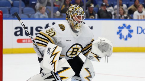 Boston Bruins goaltender Michael DiPietro