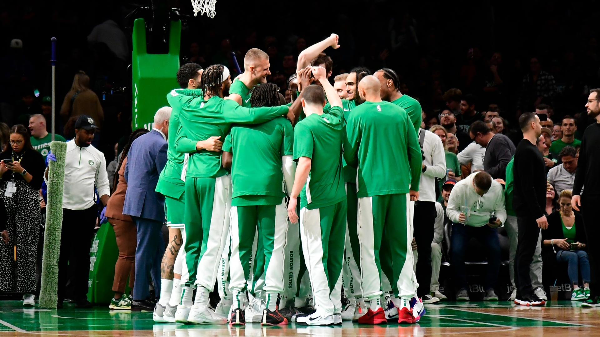 Comeback Season? Celtics Legend Hilariously Crashes Team Photo