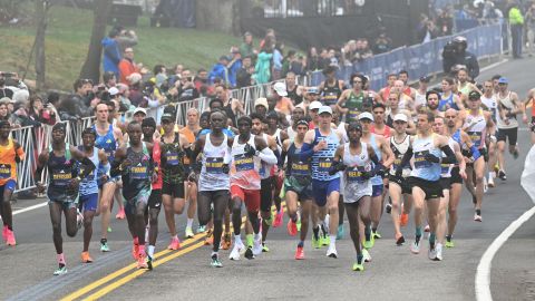 Boston Marathon men's elite runners