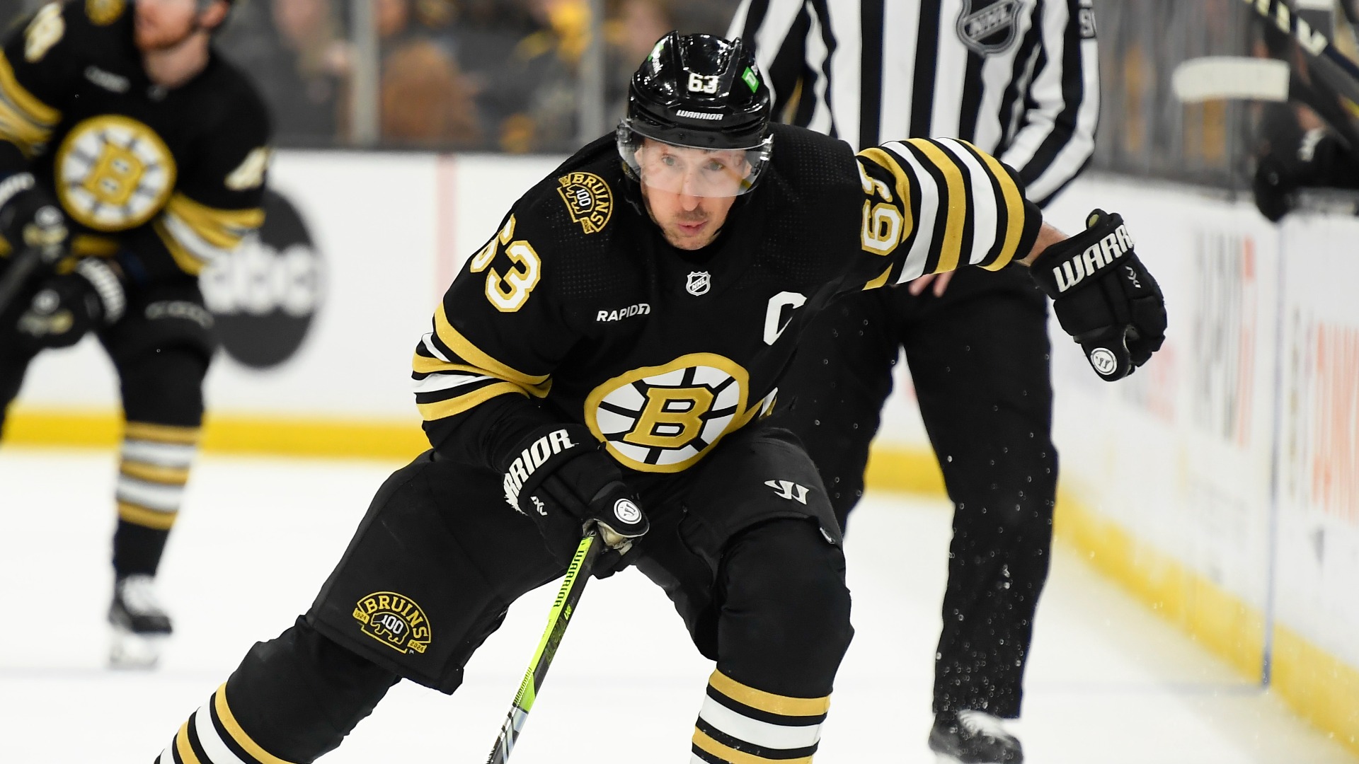 Bruins’ Brad Marchand Leaves Game 3 Vs. Panthers With Upper-Body
Injury