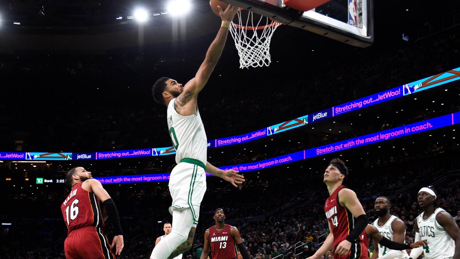 How Celtics’ Jayson Tatum Reacted To Hard Foul By Caleb Martin
