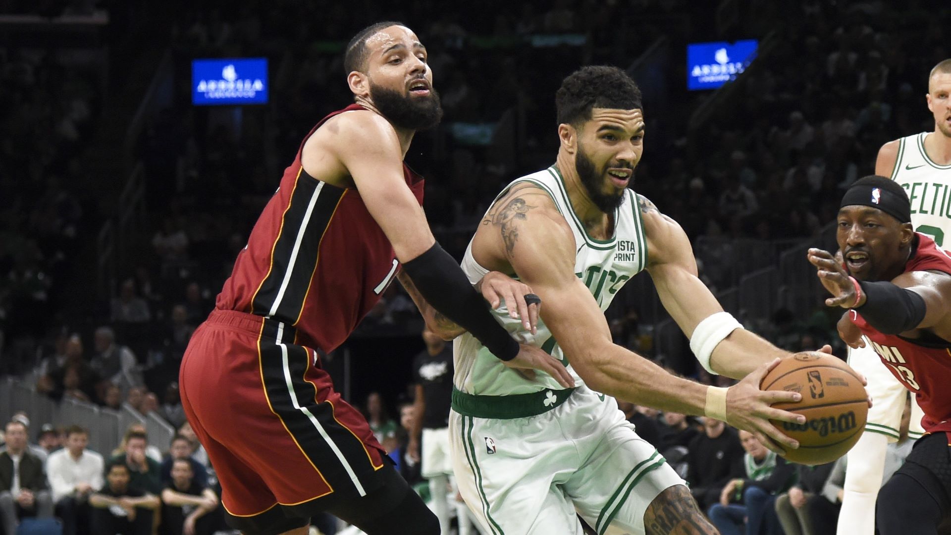 Heat’s Caleb Martin Sheds Light On Game 1 Dust-Up With Celtics