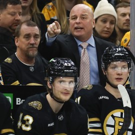 Boston Bruins coach Jim Montgomery