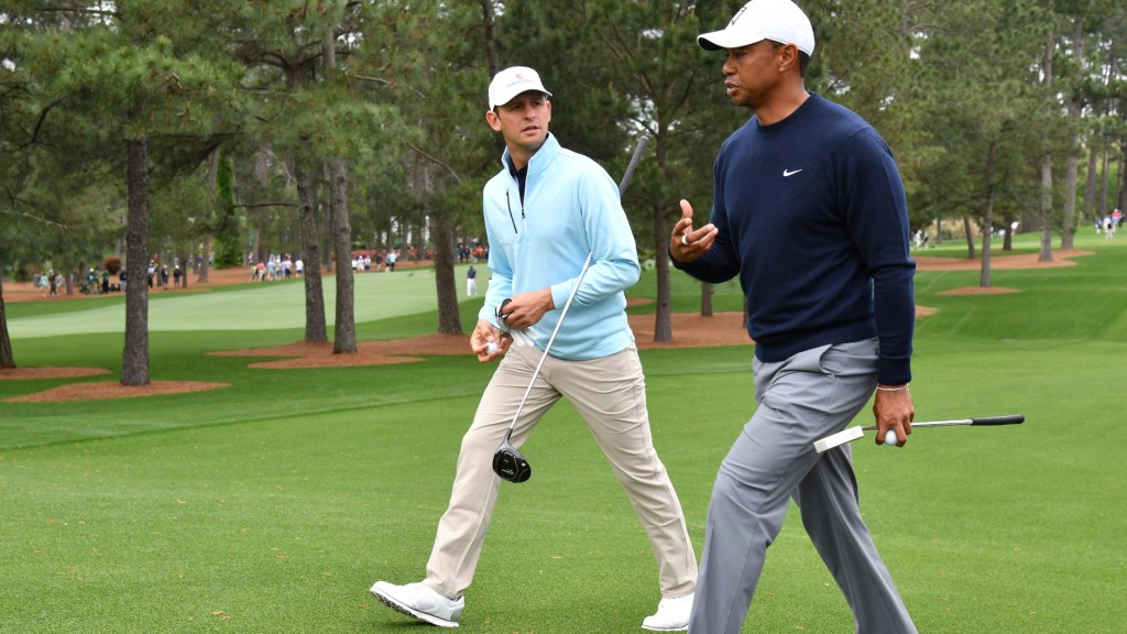 Matt Parziale and Tiger Woods