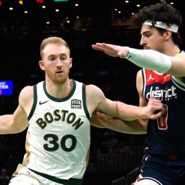 Boston Celtics forward Sam Hauser