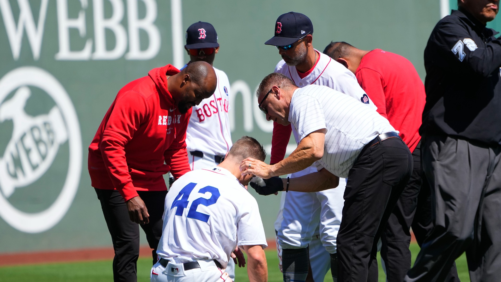 Alex Cora Offers Injury Updates On Rafael Devers, Tyler O’Neill
After Collision