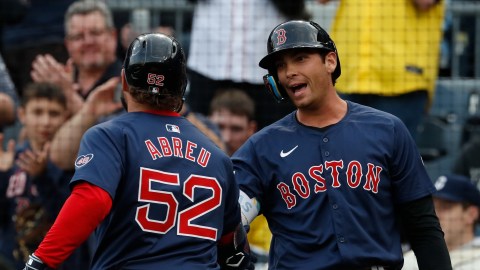 Boston Red Sox outfielder Wilyer Abreu and first baseman Triston Casas