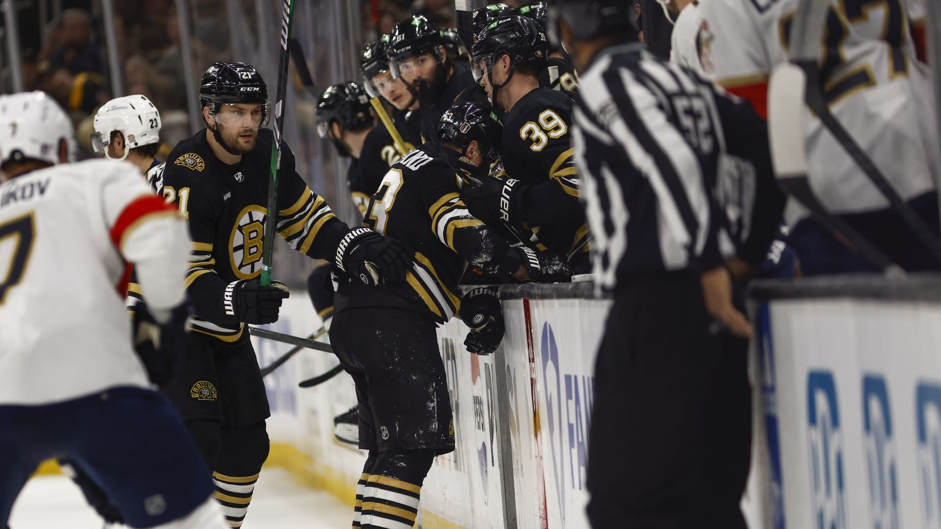 Brad Marchand Out with UpperBody Injury Boston Bruins Face Florida