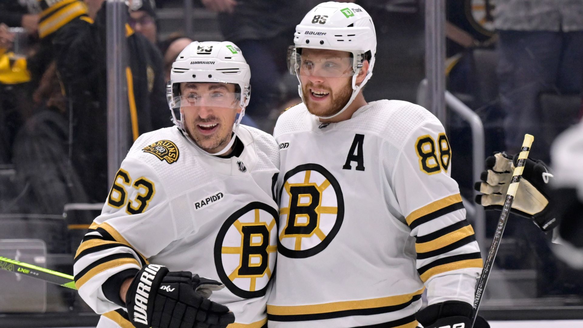 How Bruins’ Brad Marchand Reacted To David Pastrnak’s Rare Fight