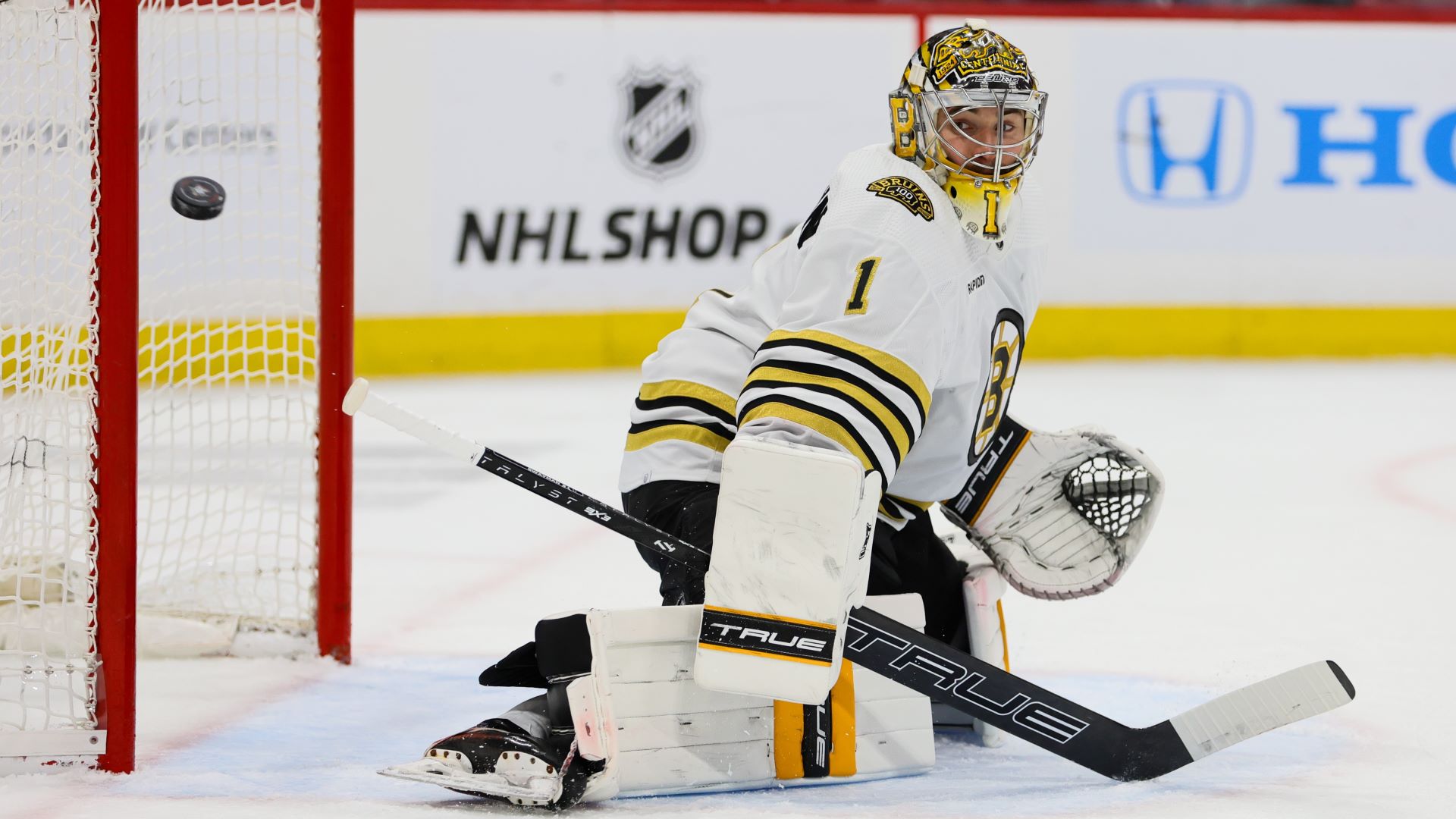 Why Bruins’ Jeremy Swayman Had Rare Celebration In Game 1